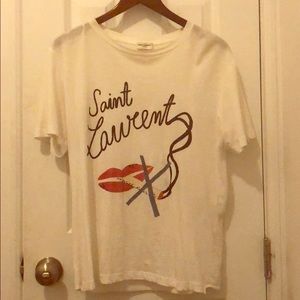 Saint Laurent current smoking oversized T shirt